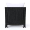 Antibes - Wicker Armchair With Water Resistant Cushions - Black - Image 11