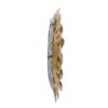 Mirrored Floral Wall Decor, Wall Mirror For Living Room Entryway - Gold - Image 7