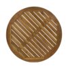 Stamford - Outdoor Bistro Table Acacia Wood X - Base - Teak - Image 6
