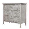 3 Drawer Cabinet, American Furniture, Suitable For Bedroom, Living Room - Light Gray - Image 9