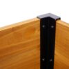 Versatile Raised Garden Bed With Metal Legs And Folding Storage Shelf For Outdoor Use - Black / Brown - Image 17