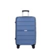 Hardshell Suitcase Spinner Wheels Pp Luggage Sets Lightweight Durable Suitcase With Tsa Lock, 3 Piece Set (20/24/28) - Blue - Image 6