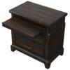 2 Drawer Nightstand Elegant Design - Mahogany - Image 3