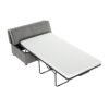 Twin Size Folding Ottoman Sleeper Bed With Convertible Mattress - Dark Gray - Image 16