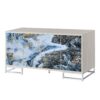 Liam - Marble Paint Console Cabinet - Multi - Image 7