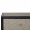Faux Leather Nightstand, 3 Drawer - Black - Image 18