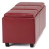 Avalon - Storage Ottoman - Red - Image 5
