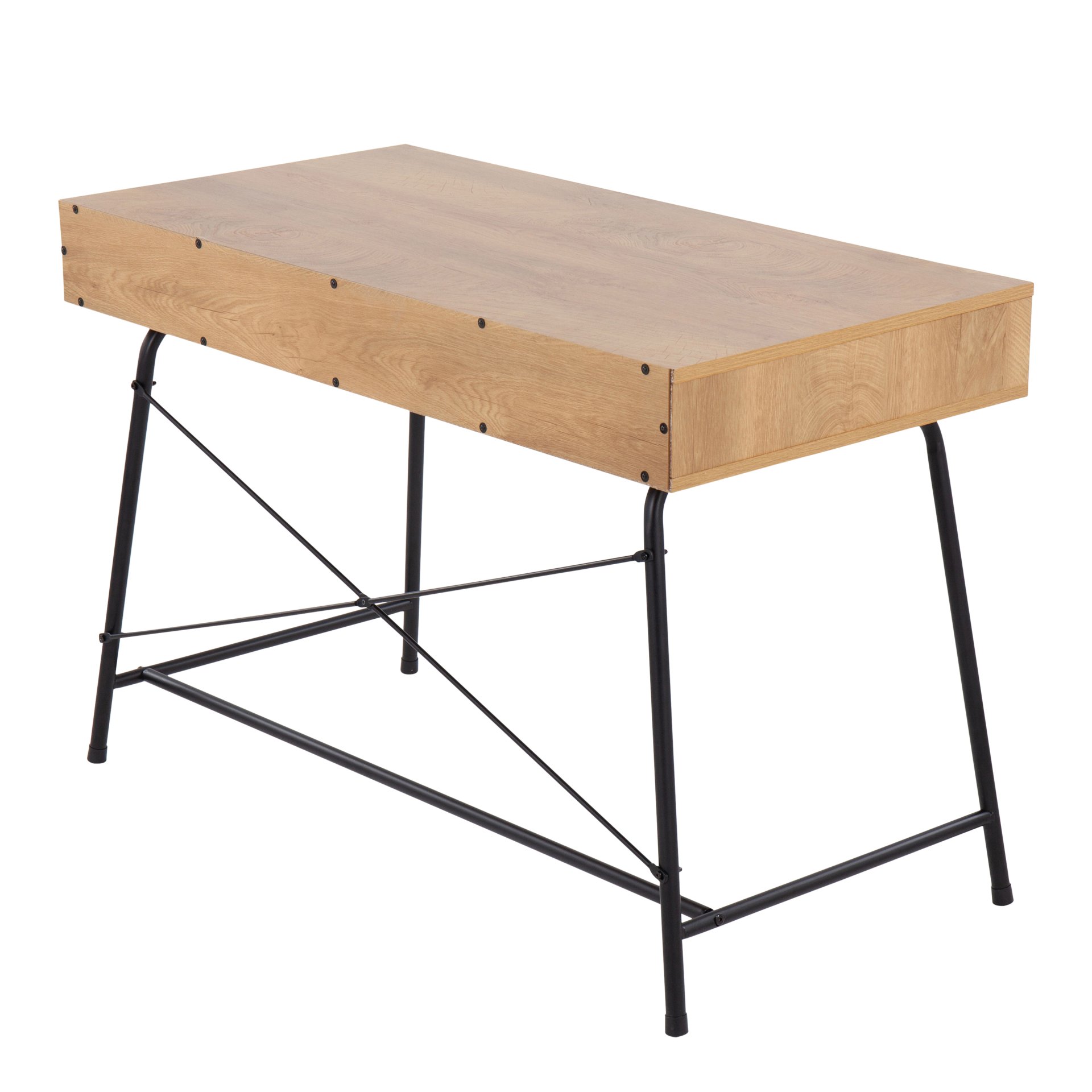 Casper - Industrial Desk - Black / Brown - Image 3