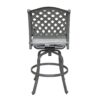 Outdoor Aluminum Swivel Barstools With Cushions (Set of 2) - Golden Gauze - Image 2