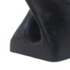 Mgo Twist Shape Side Table With Wood - Like Texture - Black - Image 10