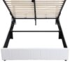 Full Size Upholstered Platform Bed With A Hydraulic Storage System - White - Image 8