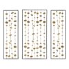 Metal Decorative Wall Art With Frame, Wall Decor For Living Room (Set of 3) - Gold - Image 7