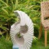 Abstract Water Fountain With Base With Light, For Indoor And Outdoor - White / Blue - Image 8