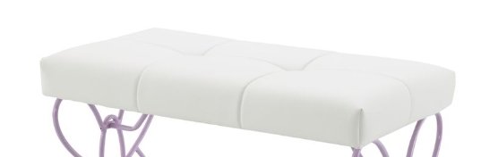 Priya II - Synthetic Leather Purple Bench - Purple / White - Image 5
