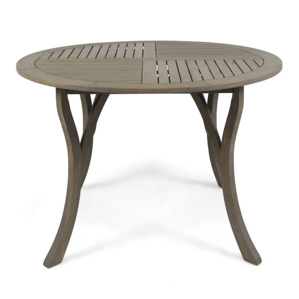 Hermosa - Outdoor Acacia Wood Table With Teak - Gray
