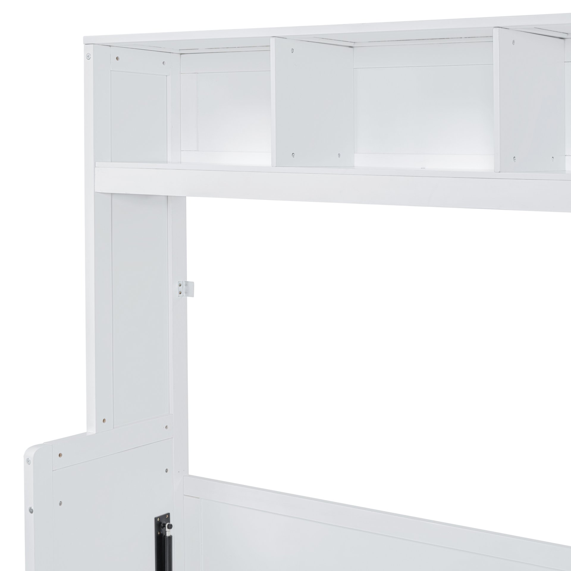 Full Size Murphy Wall Bed With Closet And Drawers - White - Image 12