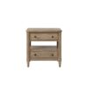 Open Nightstand With 2 Drawers - Sand - Image 3