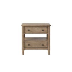 Open Nightstand With 2 Drawers - Sand