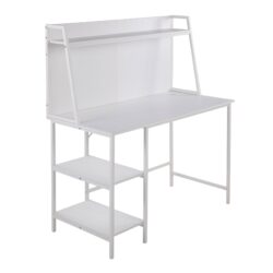 Geo - Shelf Contemporary Desk - White