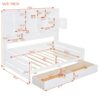 Full Size Daybed With 2 Drawers And All In One Cabinet And Shelf - White - Image 13
