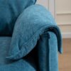 Convertible Combination Sofa, Sofa U Shaped, Sofa With Footstools With Storage Sofa For Living Room, Living Room 2 Seater Combination Sofa - Blue - Image 6