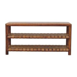 Regency - Woven 2 Slot Shoe Rack - Brown