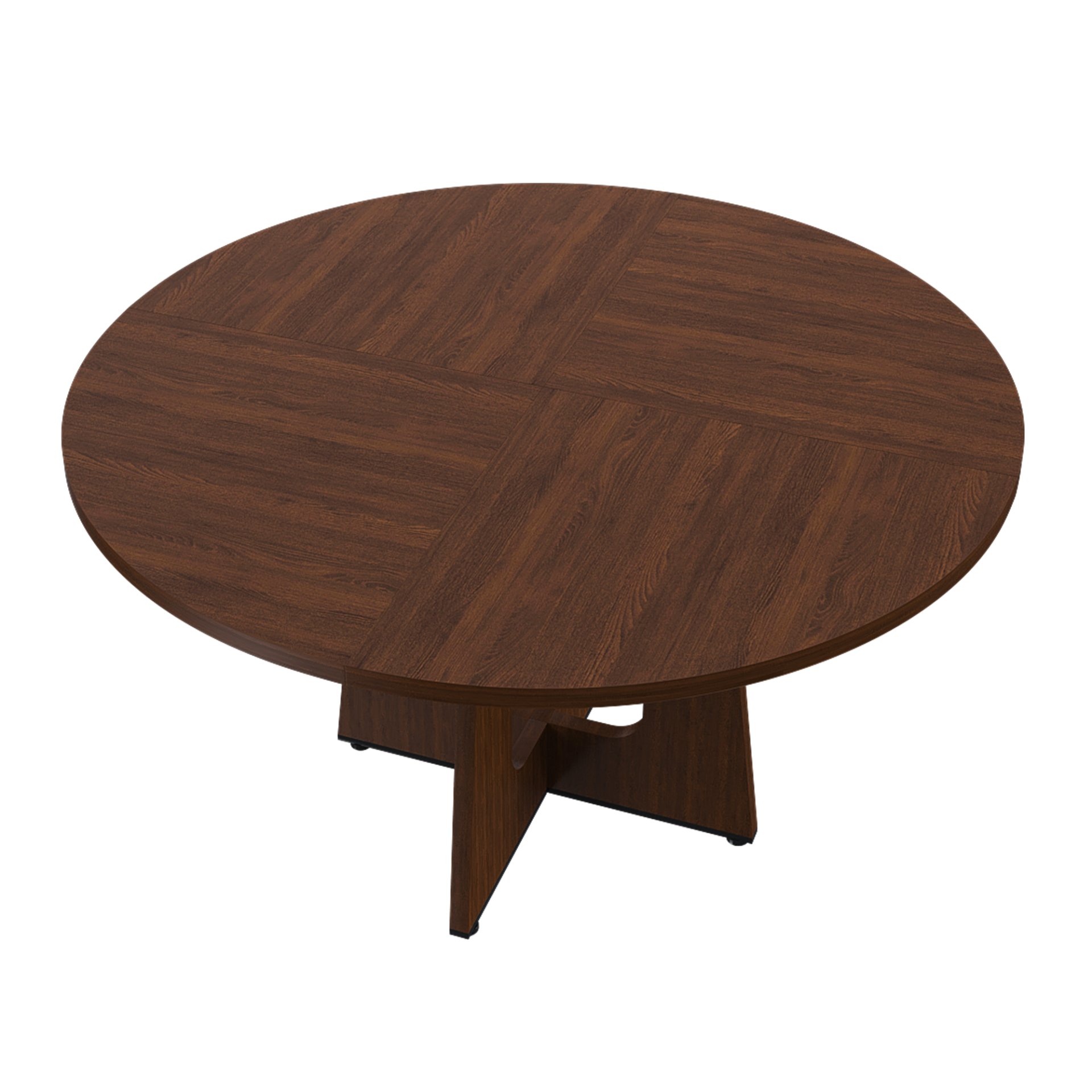 Spiced Round Dining Table For 4 - Walnut - Image 8