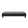 Twin Long Modern Upholstered Platform Bed Frame, Mattress Foundation Bed Base - Dark Gray - Image 5
