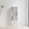 Draper - Mid Century Bookcase And Storage Unit - White - Image 12