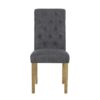 Contemporary Dining Chair (Set of 2) With Button Tufted Design - Charcoal - Image 5