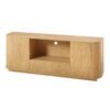 Modern Wavy TV Stand, Rounded Sideboard With Storage - Natural - Image 6