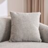 Compression Sofa: Combining Chaise Longue With 3 Seater, Wood Grain Chenille Fabric, Full Sponge Compression Sofa, Combined Sofa With 4 Pillows For Living / Home Furniture / Apartment - Gray - Image 17