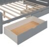 Full Size Daybed With 2 Drawers And All In One Cabinet And Shelf - Gray - Image 14