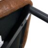 Dining Chair Set With Metal Legs And Accents (Set of 4) - Brown / Black - Image 7