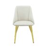 Gaines - Synthetic Leather Side Chair (Set of 2) - White - Image 2