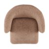 Modern Accent Chair Brown Single Sofa Chair, Upholstered Side Chair Teddy Comfy Chair For Dining Room / Bedroom / Living Room / Reception 1 Piece - Brown - Image 11