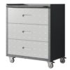 Heavy Duty Metal Storage Cabinet With Wheels 3 Drawer Tool Cabinet For Garage, Office, And Home Organizer Solutions - Black - Image 5