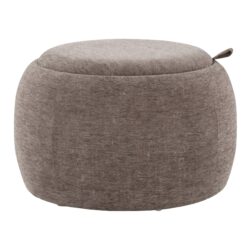 Tray - Pouf Contemporary Ottoman - Natural / Brown