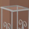 Accent Table, Side Tempered Glass, Transitional - Silver - Image 6