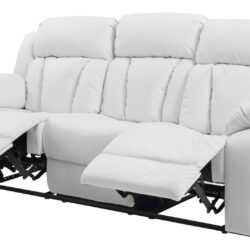Comfortable Reclining Sofa - White
