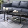 Silas - Engineered Stone Top Nesting Table - Black - Image 6