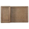 Modern Coffee Table, Coffee Table With 1 Storage Shelf, 2 Tabletops And 1 Rattan Drawer For Living Room - Dark Brown - Image 14