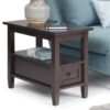 Warm Shaker - Narrow Side Table - Tobacco Brown - Image 8