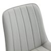 Ergonomic Dining Chair (Set of 4) With Extended Seat Cushion, Metal Legs - Black / Gray - Image 16