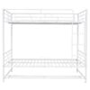 Full Over Full Bunk Bed With Shelf And Guardrails - White - Image 2