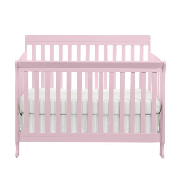 Riley - 4 In 1 Convertible Crib - Pink