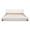 Alpine - King Puffy Modern Platform Bed - Ivory White - Image 8