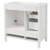 Elegant Freestanding Bathroom Vanity With Sink, Soft Closing Cabinet & Drawers - White - Image 15