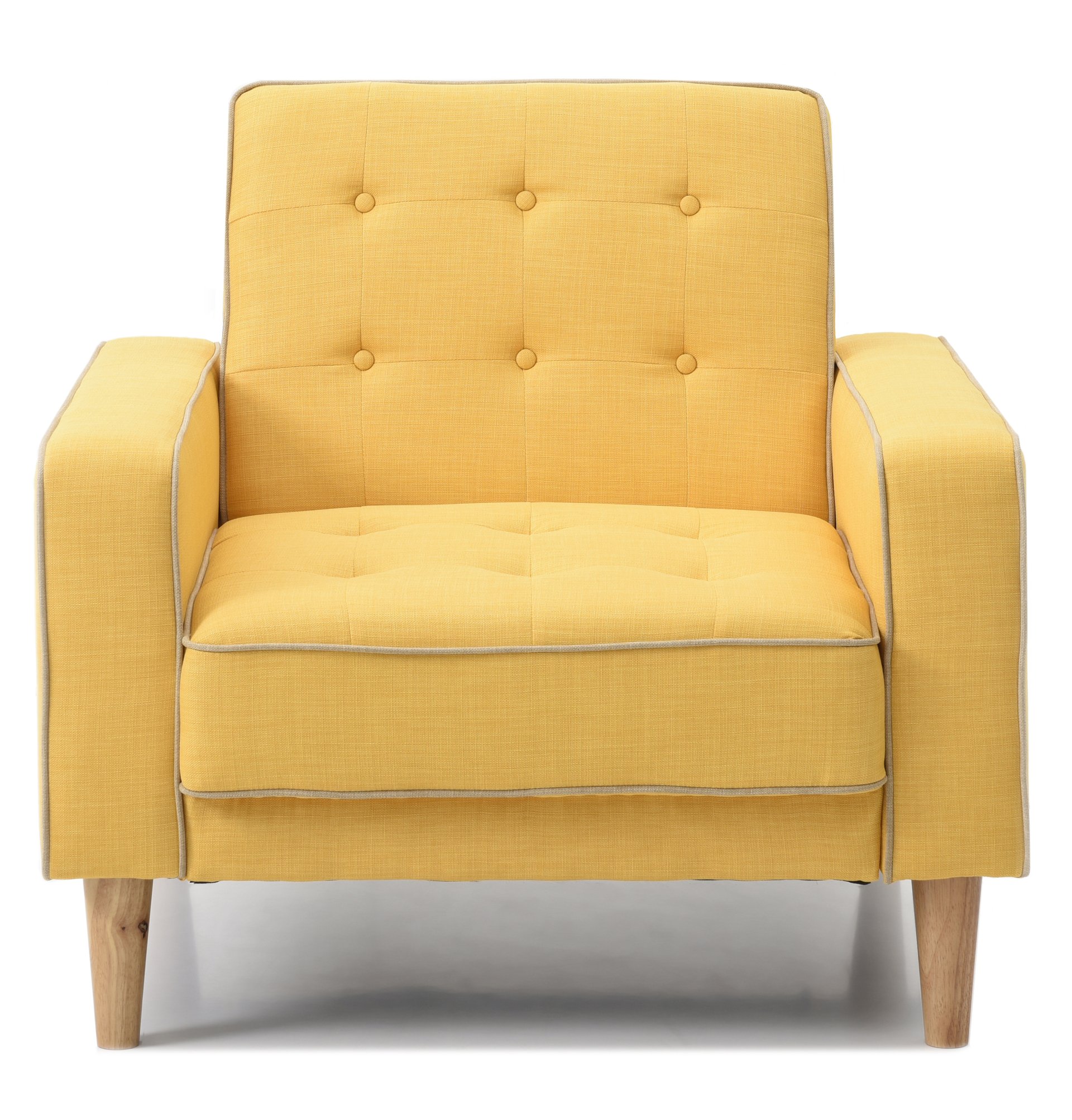 Vibrant Contemporary Chair Bed - Yellow - Image 3