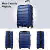 3 Piece Luggage Set Hardside Spinner Suitcase With Tsa Lock 20" 24" 28" Available - Blue - Image 6